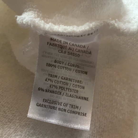 Wesley Mercer cropped snuggle sweatshirt w/ties sz.M - Picture 10 of 10